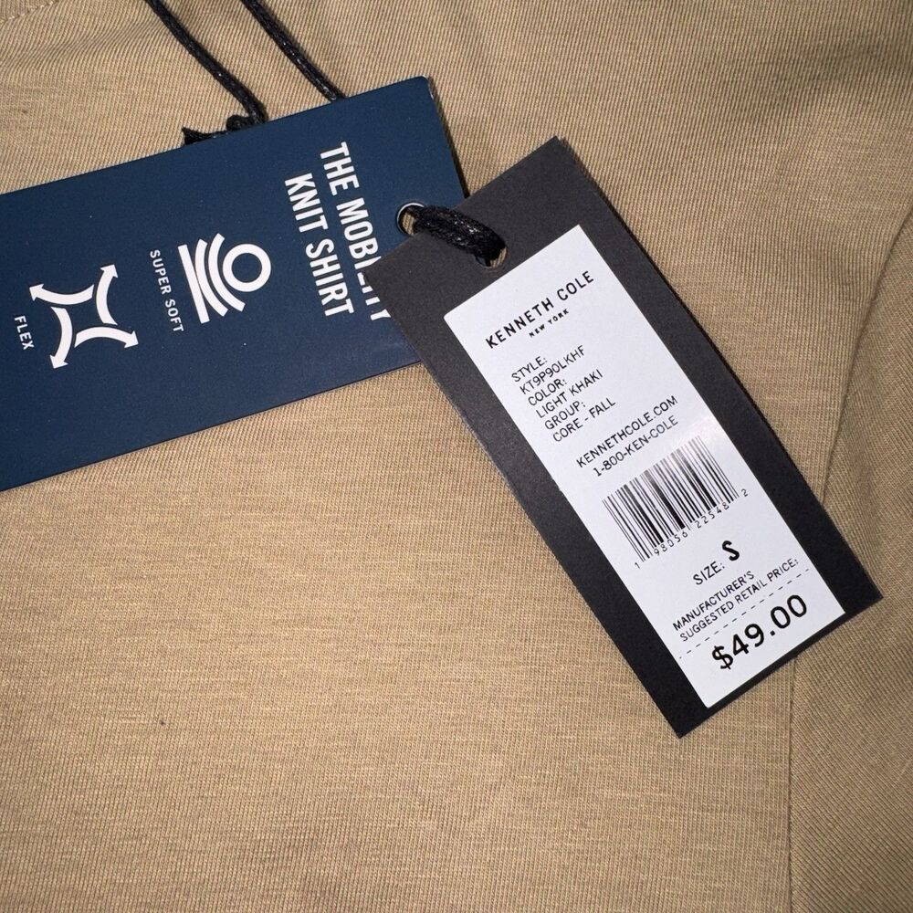 Kenneth Cole New York Men's Short Sleeve Brown NWT MSRP$49 Size Small - Picture 10 of 16
